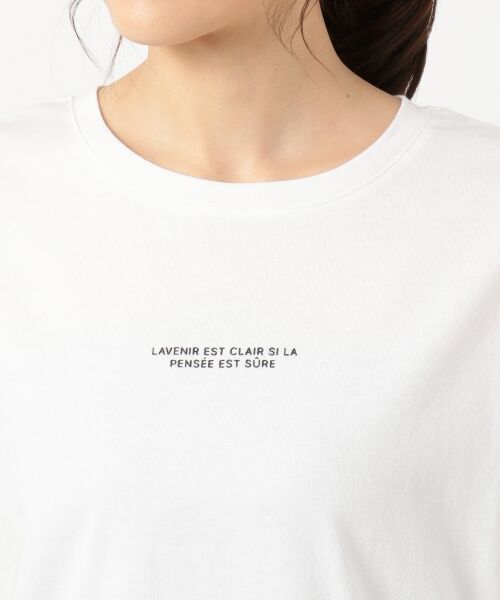 L size ONWARD(大きいサイズ) / エルサイズオンワード Tシャツ | ミニロゴ Tシャツ | 詳細3