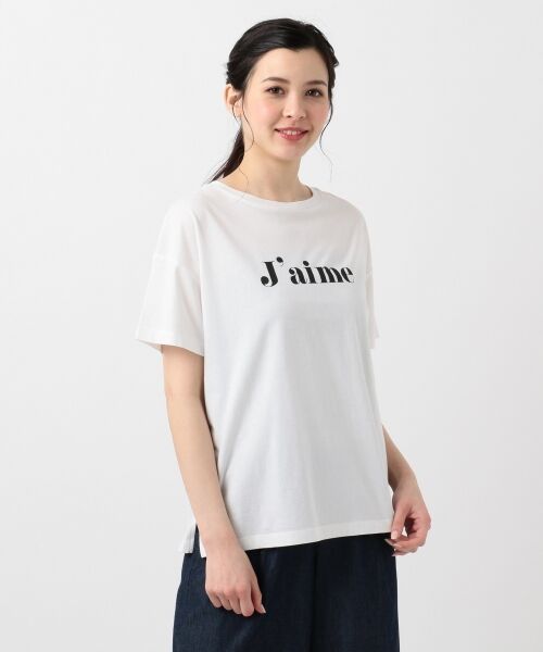 L size ONWARD(大きいサイズ) / エルサイズオンワード Tシャツ | 【L'aube】ロゴ Tシャツ | 詳細3