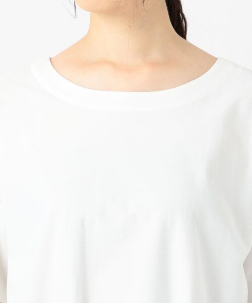 L size ONWARD(大きいサイズ) / エルサイズオンワード Tシャツ | ツイストプレーンジャージー異素材カットソー(検索番号E76) | 詳細3