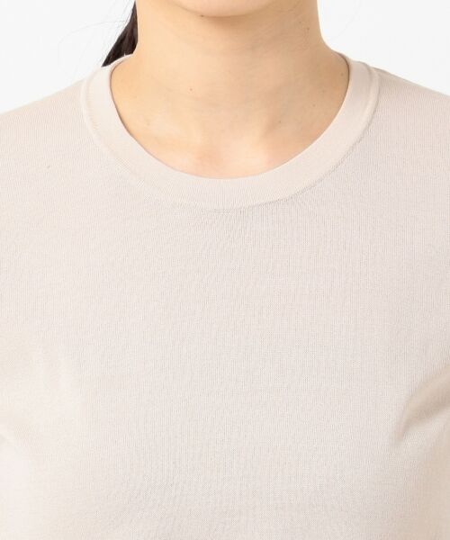 L size ONWARD(大きいサイズ) / エルサイズオンワード ニット・セーター | HiTwist Cotton 半袖ニット | 詳細3
