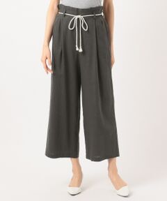 L size ONWARD(大きいサイズ) / エルサイズオンワード その他パンツ | 【L'aube】リネンレーヨンイージーパンツ