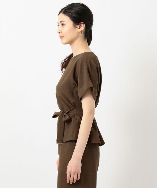 L size ONWARD(大きいサイズ) / エルサイズオンワード トップス | 【接触冷感】マルソースパンボイル ブラウス | 詳細2