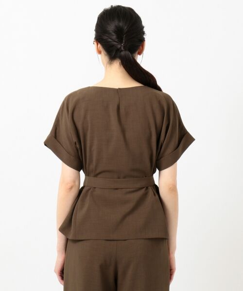 L size ONWARD(大きいサイズ) / エルサイズオンワード トップス | 【接触冷感】マルソースパンボイル ブラウス | 詳細3