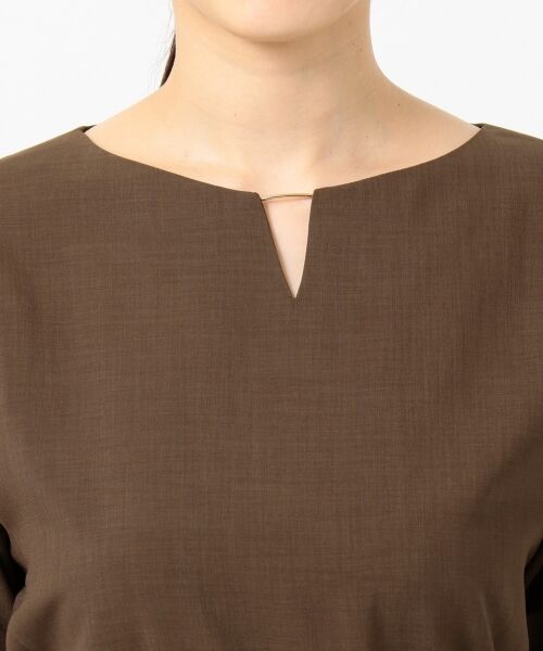 L size ONWARD(大きいサイズ) / エルサイズオンワード トップス | 【接触冷感】マルソースパンボイル ブラウス | 詳細4