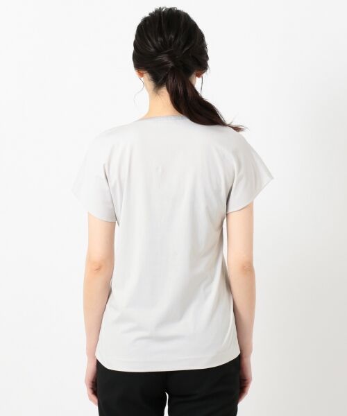 L size ONWARD(大きいサイズ) / エルサイズオンワード Tシャツ | Light Fabric Combi 半袖カットソー | 詳細11