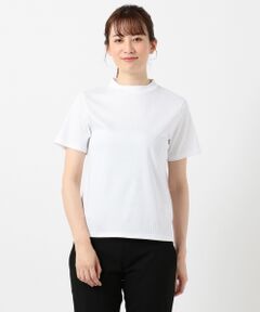 【WEB限定】コットンリブスムース スタンドネックTシャツ