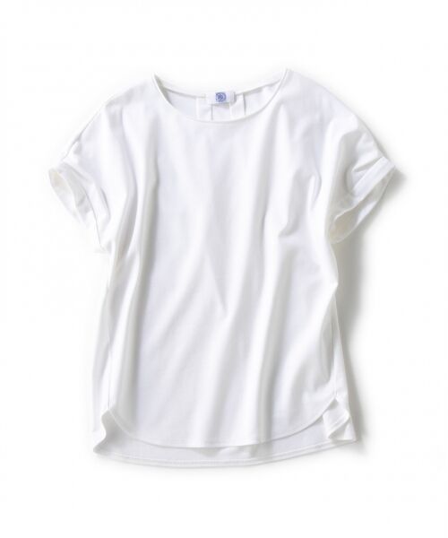 L size ONWARD(大きいサイズ) / エルサイズオンワード Tシャツ | 【日本製】コットンリブフレンチ Tシャツ | 詳細4
