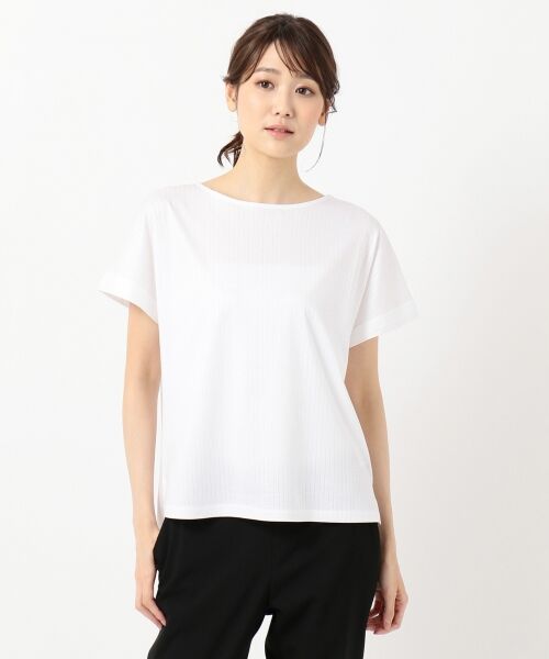 L size ONWARD(大きいサイズ) / エルサイズオンワード Tシャツ | 【日本製】コットンリブフレンチ Tシャツ | 詳細6