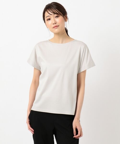 L size ONWARD(大きいサイズ) / エルサイズオンワード Tシャツ | 【日本製】コットンリブフレンチ Tシャツ | 詳細9