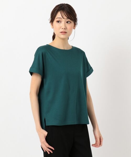 L size ONWARD(大きいサイズ) / エルサイズオンワード Tシャツ | 【日本製】コットンリブフレンチ Tシャツ | 詳細11