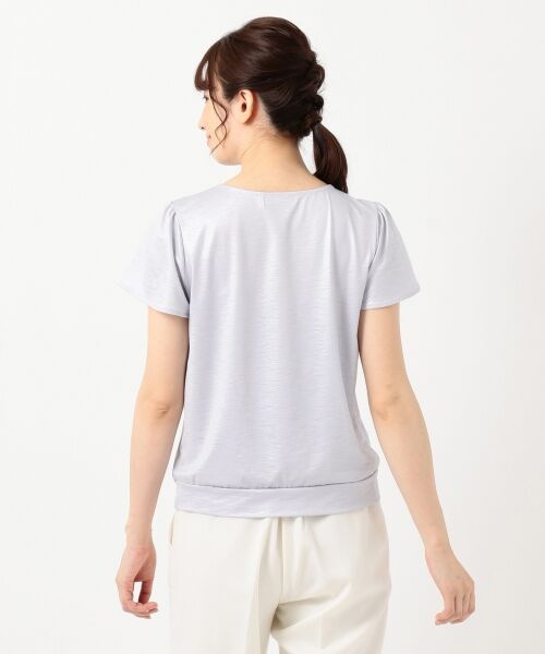 L size ONWARD(大きいサイズ) / エルサイズオンワード Tシャツ | 【接触冷感】ポリベアビジュー プルオーバー | 詳細11