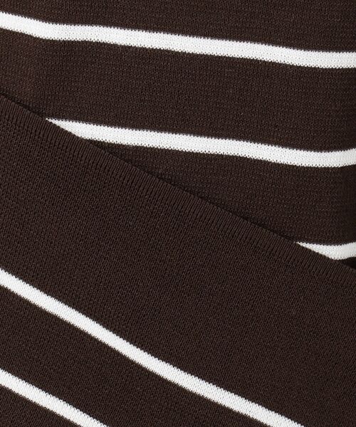 L size ONWARD(大きいサイズ) / エルサイズオンワード ニット・セーター | 【洗える】コットンアセテートミラノボーダー ニット | 詳細11