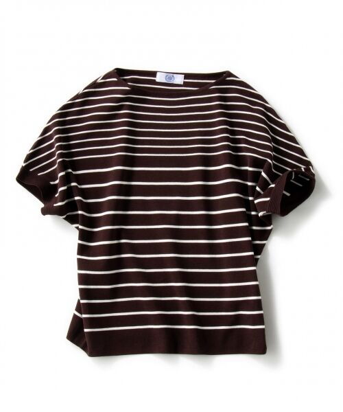 L size ONWARD(大きいサイズ) / エルサイズオンワード ニット・セーター | 【洗える】コットンアセテートミラノボーダー ニット | 詳細4