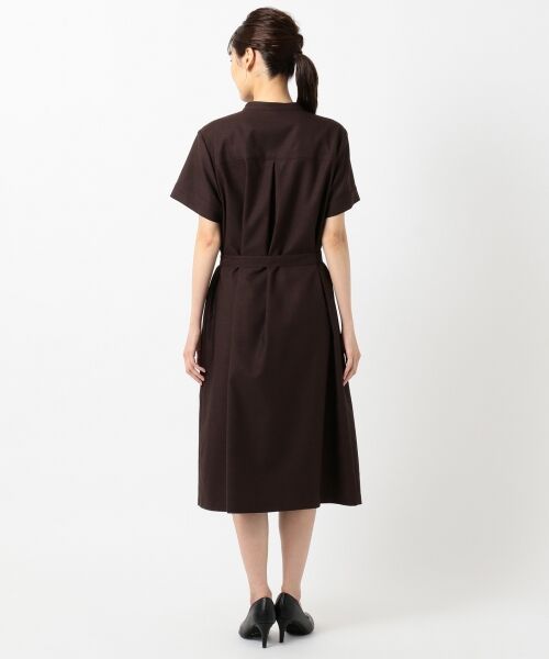 L size ONWARD(大きいサイズ) / エルサイズオンワード ミニ丈・ひざ丈ワンピース | 【洗える】リネンライクオックス ワンピース | 詳細8