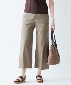 L size ONWARD(大きいサイズ) / エルサイズオンワード その他パンツ | 【洗える】コットンナイロンシルキーローン ワイドパンツ