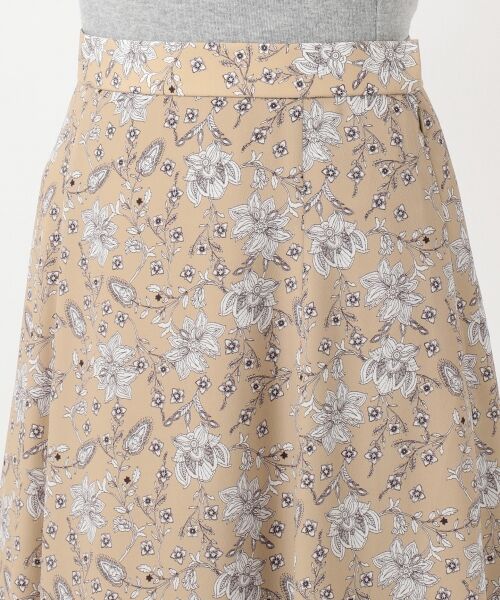 L size ONWARD(大きいサイズ) / エルサイズオンワード ミニ・ひざ丈スカート | 【洗える】ポリエステルデシン更紗プリント スカート | 詳細6