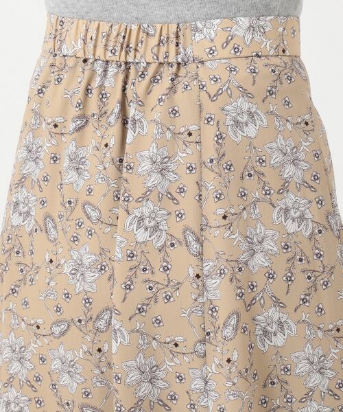 L size ONWARD(大きいサイズ) / エルサイズオンワード ミニ・ひざ丈スカート | 【洗える】ポリエステルデシン更紗プリント スカート | 詳細7