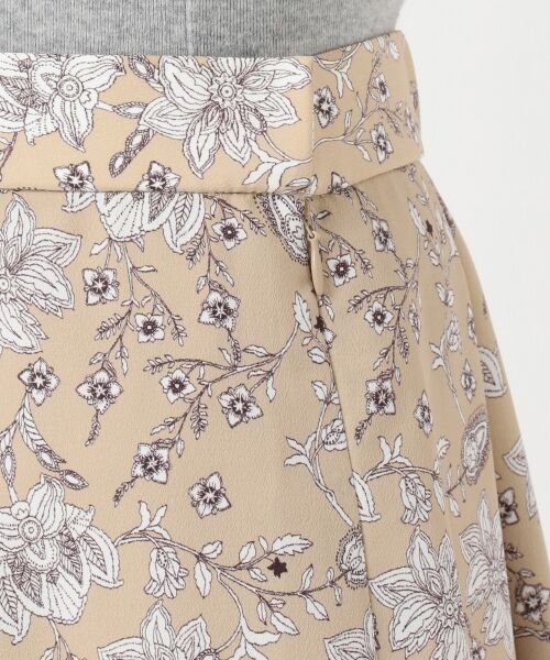 L size ONWARD(大きいサイズ) / エルサイズオンワード ミニ・ひざ丈スカート | 【洗える】ポリエステルデシン更紗プリント スカート | 詳細8