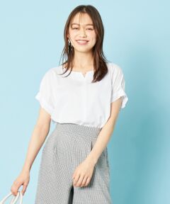 L size ONWARD(大きいサイズ) / エルサイズオンワード トップス | 【洗える】バーポイントシャツ ブラウス