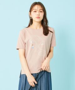 【ecolofriend】アートプリント Ｔシャツ レディ