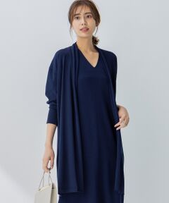 L size ONWARD(大きいサイズ) / エルサイズオンワード カーディガン・ボレロ | 【接触冷感】Synthetic Stretch ロングカーディガン