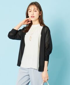 L size ONWARD(大きいサイズ) / エルサイズオンワード カーディガン・ボレロ | 【吸水速乾】ドルマンライト カーデ
