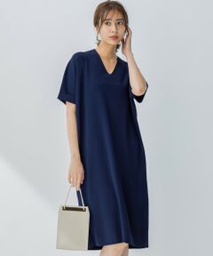 【接触冷感】Synthetic Stretch ニットワンピース