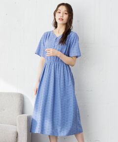 L size ONWARD(大きいサイズ) / エルサイズオンワード ミニ丈・ひざ丈ワンピース | 【美人百花8月号掲載】洗える フラワーエンブロイダリー ワンピース