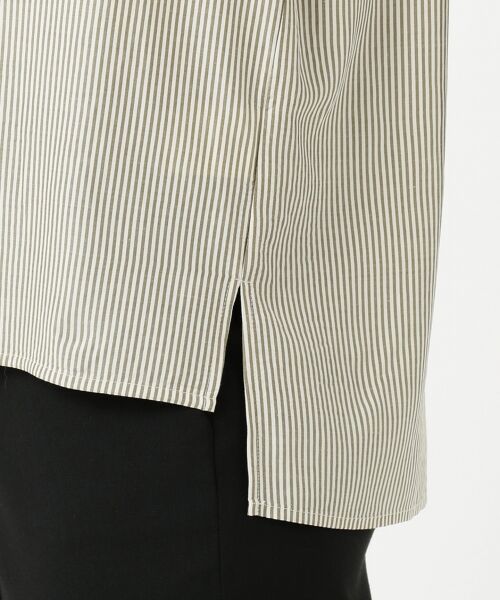 L size ONWARD(大きいサイズ) / エルサイズオンワード トップス | 【洗える】アセテートVisストライプ ブラウス | 詳細9