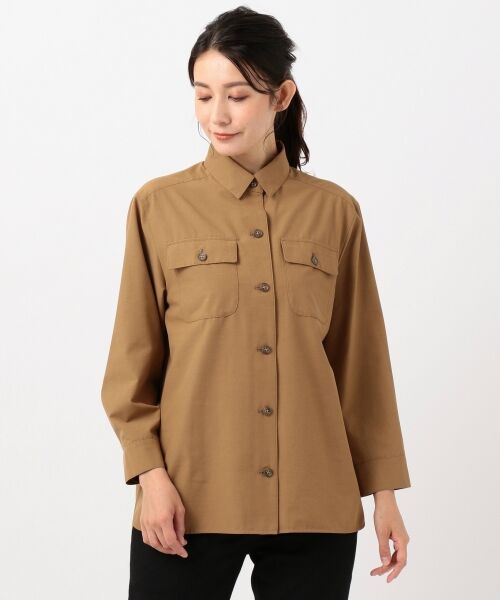 L size ONWARD(大きいサイズ) / エルサイズオンワード トップス | 【洗える】キュプタスドライ ブラウス | 詳細10