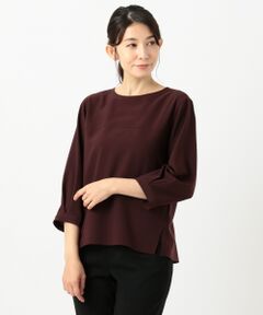 L size ONWARD(大きいサイズ) / エルサイズオンワード トップス | 【洗える】リラクシオンツイル ブラウス