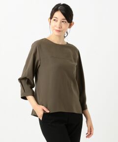 L size ONWARD(大きいサイズ) / エルサイズオンワード トップス | 【洗える】リラクシオンツイル ブラウス