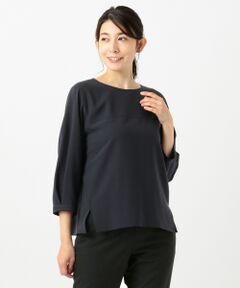 L size ONWARD(大きいサイズ) / エルサイズオンワード トップス | 【洗える】リラクシオンツイル ブラウス