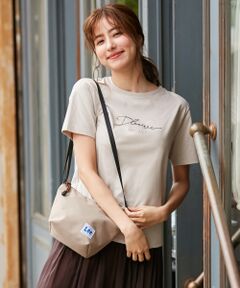 L size ONWARD(大きいサイズ) / エルサイズオンワード Tシャツ | コード刺繍ロゴ Tシャツ