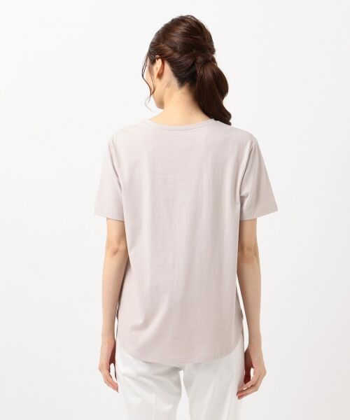 L size ONWARD(大きいサイズ) / エルサイズオンワード Tシャツ | コード刺繍ロゴ Tシャツ | 詳細4