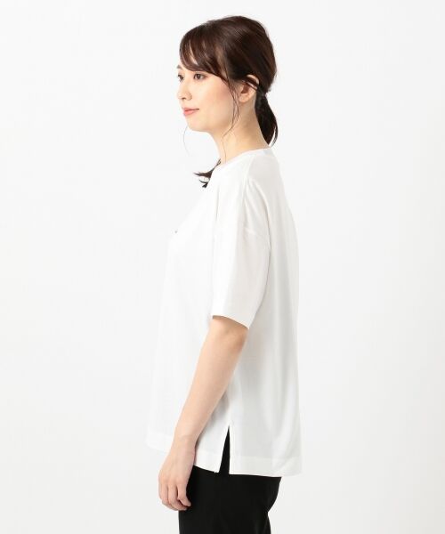 L size ONWARD(大きいサイズ) / エルサイズオンワード Tシャツ | Organic Cotton ロゴカットソー | 詳細2