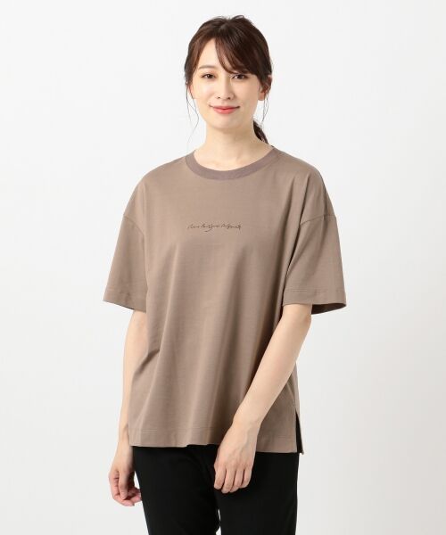 L size ONWARD(大きいサイズ) / エルサイズオンワード Tシャツ | Organic Cotton ロゴカットソー | 詳細18