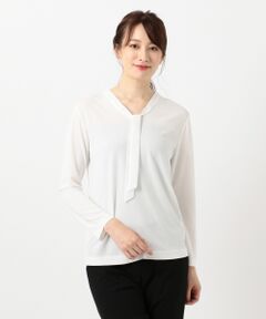 L size ONWARD(大きいサイズ) / エルサイズオンワード トップス | Triacetate Ponte カットソー