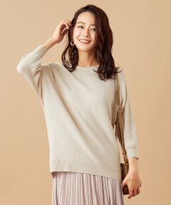 L size ONWARD(大きいサイズ) / エルサイズオンワード ニット・セーター | 【洗える】ハーフスリーブ ドルマンプルオーバー