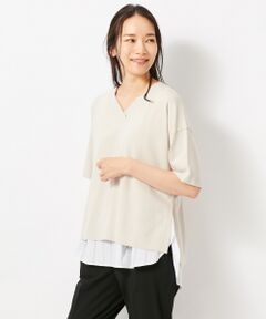 【2WAY】RAYON STRECH シャツコンビニット