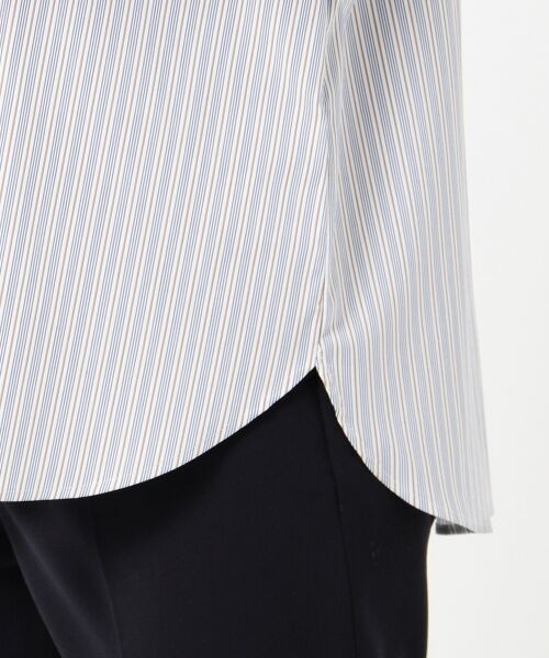 L size ONWARD(大きいサイズ) / エルサイズオンワード トップス | 【伸縮性素材】SOMELOS JOYCE バンドカラー ブラウス | 詳細16