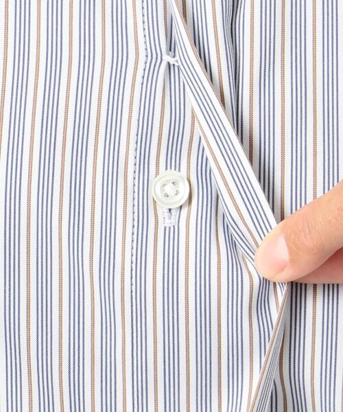 L size ONWARD(大きいサイズ) / エルサイズオンワード トップス | 【伸縮性素材】SOMELOS JOYCE バンドカラー ブラウス | 詳細17