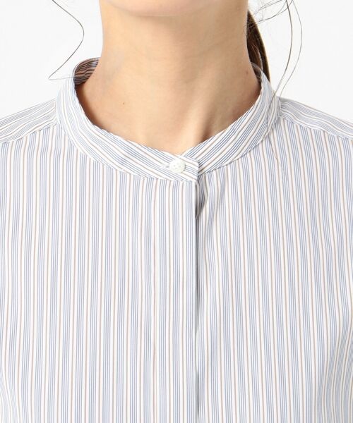 L size ONWARD(大きいサイズ) / エルサイズオンワード トップス | 【伸縮性素材】SOMELOS JOYCE バンドカラー ブラウス | 詳細19