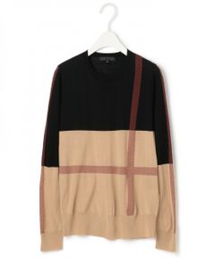 L size ONWARD(大きいサイズ) / エルサイズオンワード ニット・セーター | Check Intersia ニット