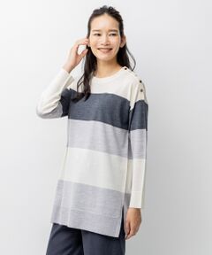 L size ONWARD(大きいサイズ) / エルサイズオンワード ニット・セーター | カラーブロック ニット