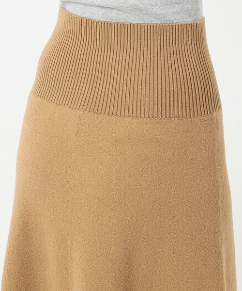L size ONWARD(大きいサイズ) / エルサイズオンワード ミニ・ひざ丈スカート | Milled Wool スカート | 詳細8