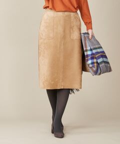 L size ONWARD(大きいサイズ) / エルサイズオンワード ミニ・ひざ丈スカート | 【洗える】ウェードダンボール スカート