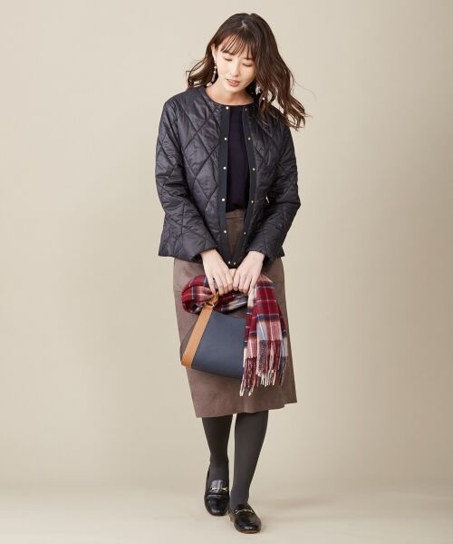 L size ONWARD(大きいサイズ) / エルサイズオンワード ミニ・ひざ丈スカート | 【洗える】ウェードダンボール スカート | 詳細4