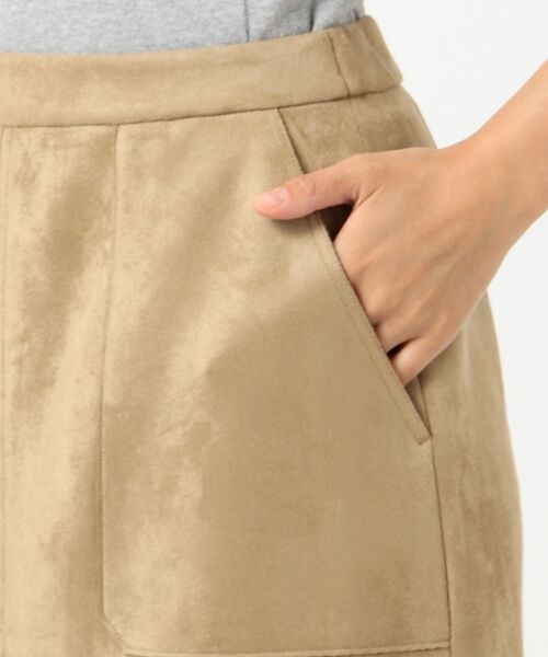 L size ONWARD(大きいサイズ) / エルサイズオンワード ミニ・ひざ丈スカート | 【洗える】ウェードダンボール スカート | 詳細15