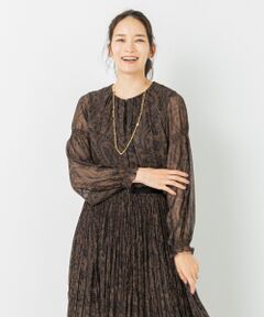 L size ONWARD(大きいサイズ) / エルサイズオンワード トップス | ペイズリープリント ブラウス